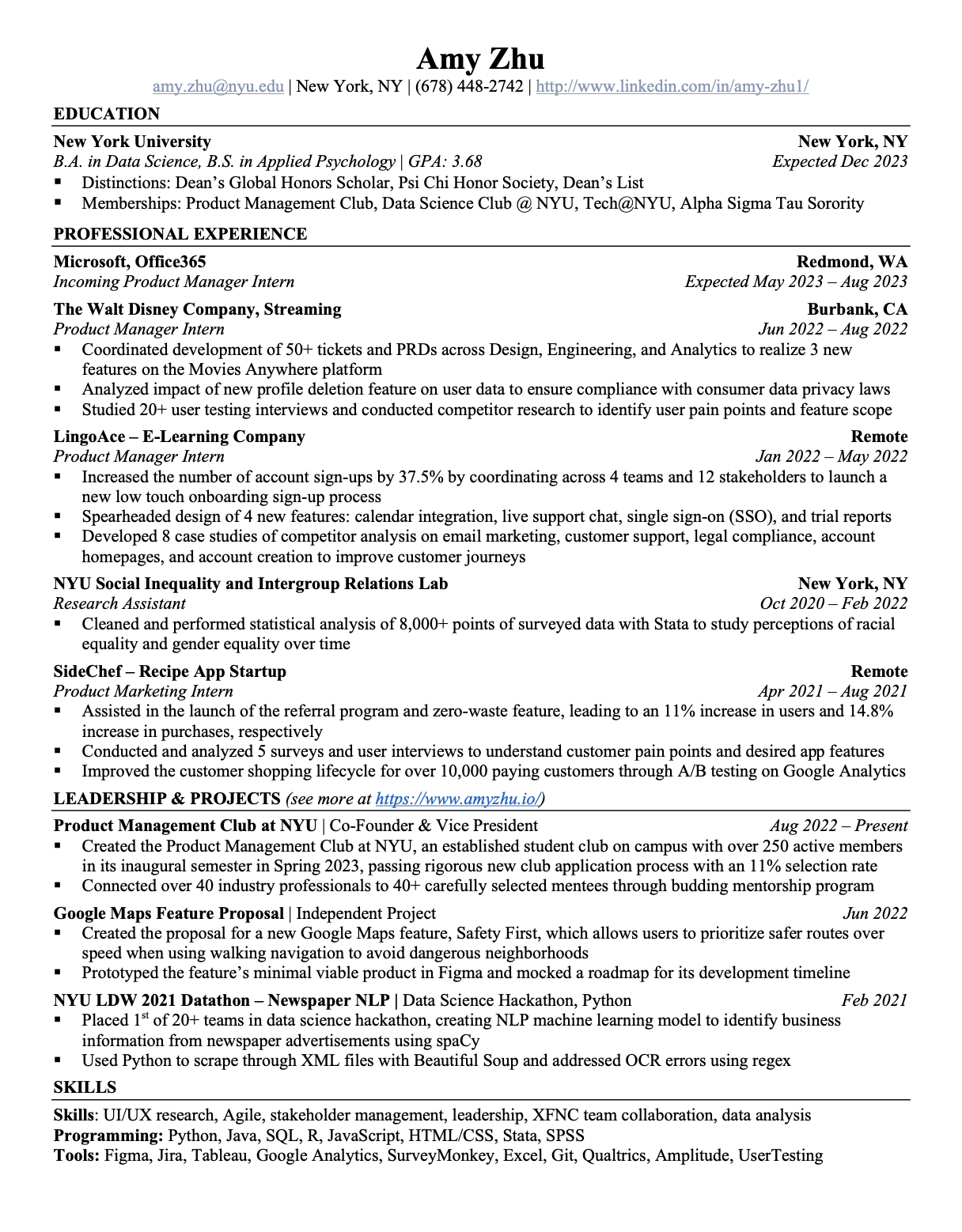 Resume Preview
